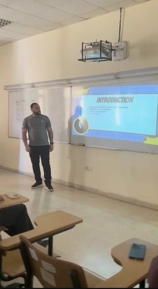 Students attend the IEEE SIGHT cybersecurity workshop at The Hashemite University.