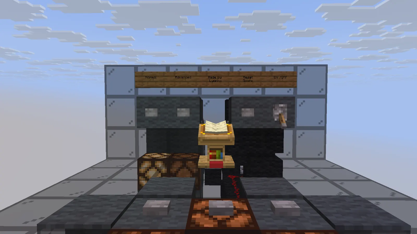Minecraft engineering build created for the Think in Blocks project